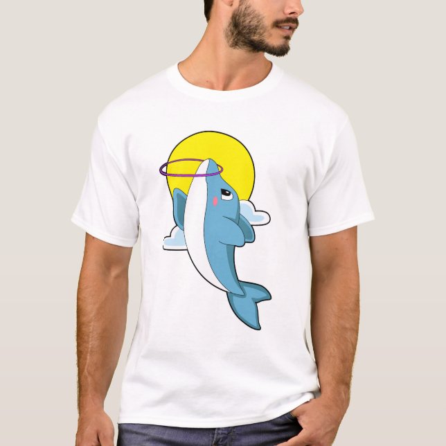 Dolphin with Fitness tires T-Shirt (Front)