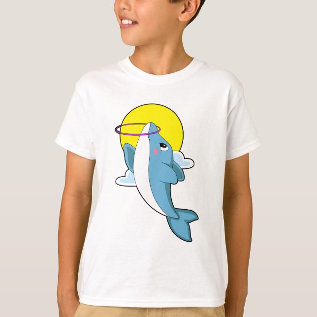 Dolphin with Fitness tires T-Shirt (Front)