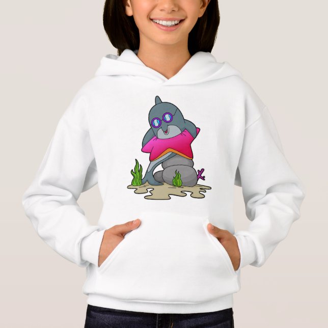 Dolphin with Glasses Hoodie (Front)