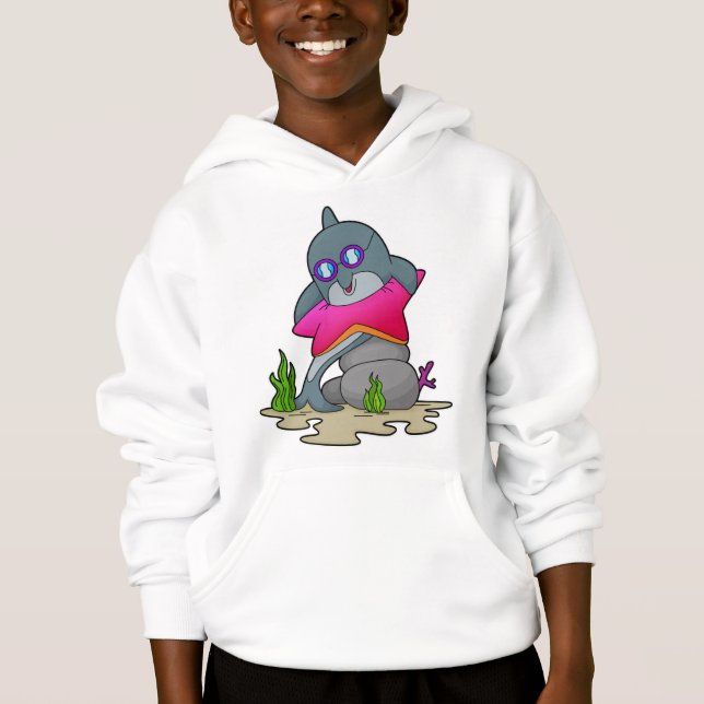 Dolphin with Glasses Hoodie (Front)