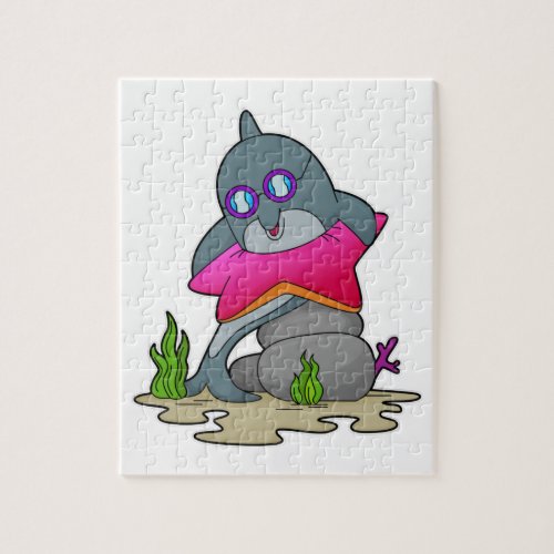 Dolphin with Glasses Jigsaw Puzzle