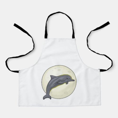 Dolphin with Moon Apron