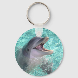 Dolphin with open mouth keychain