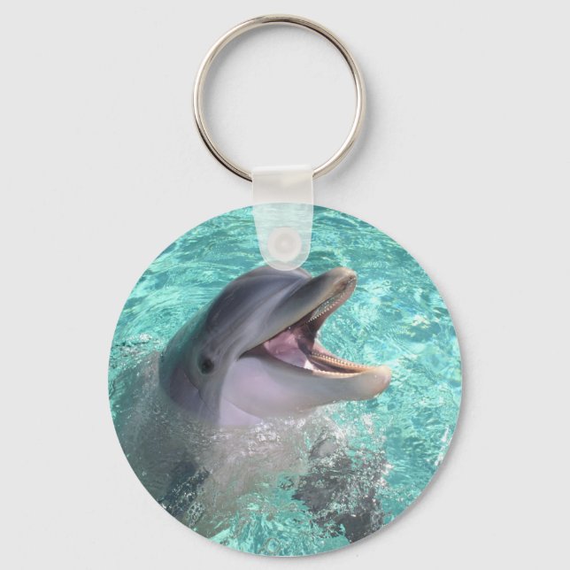 Dolphin with open mouth keychain (Front)