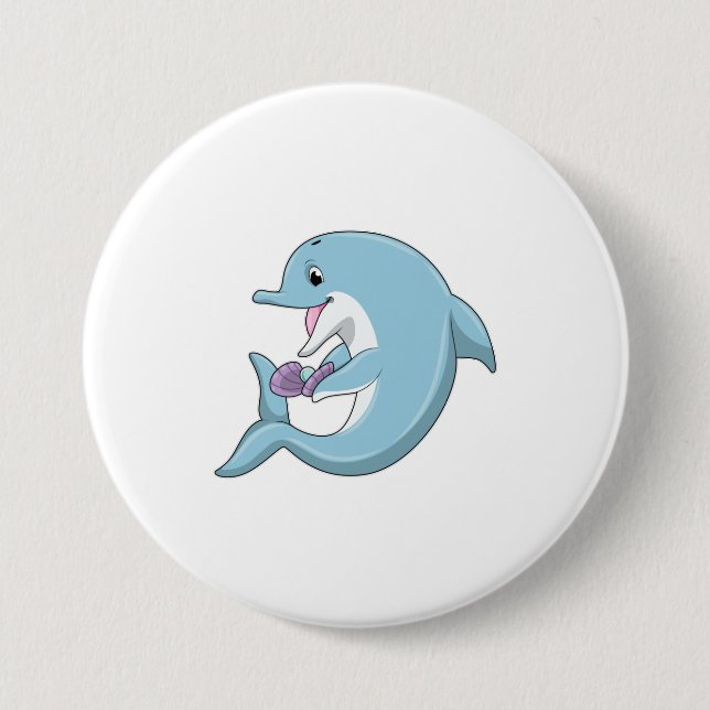 Dolphin with Pearl Button (Front)
