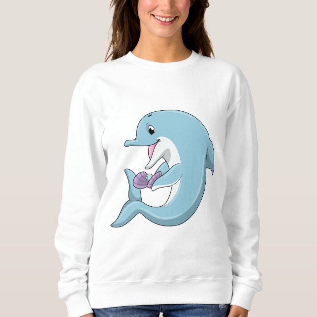 Dolphin with Pearl Sweatshirt (Front)