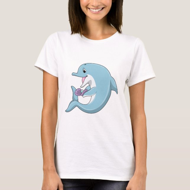 Dolphin with Pearl T-Shirt (Front)