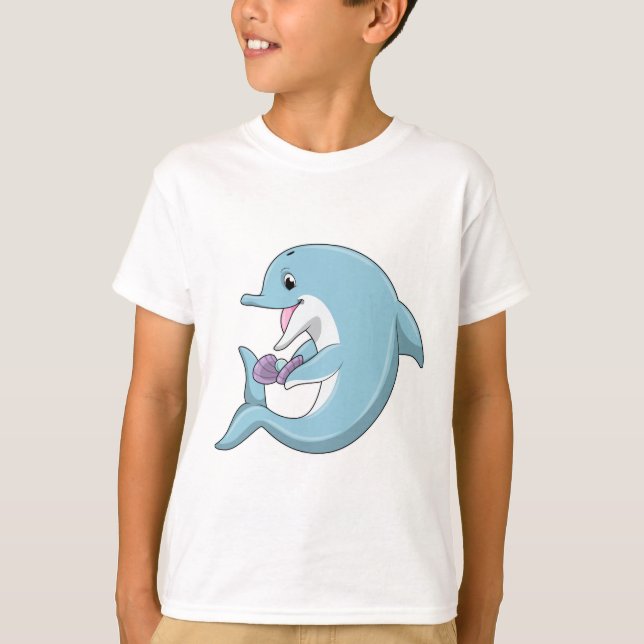 Dolphin with Pearl T-Shirt (Front)