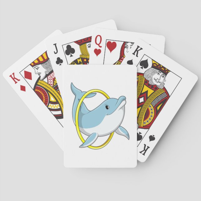 Dolphin with Ring Poker Cards (Back)