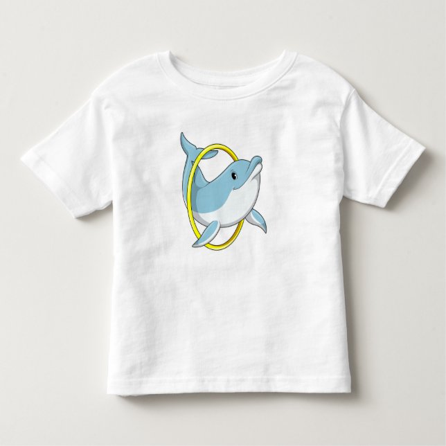 Dolphin with Ring Toddler T-shirt (Front)