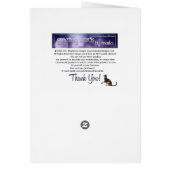 Dolphin with Sun/Clouds Animal Greeting Card (Back)
