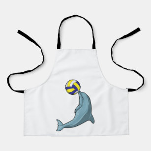 Dolphin with Volleyball Apron