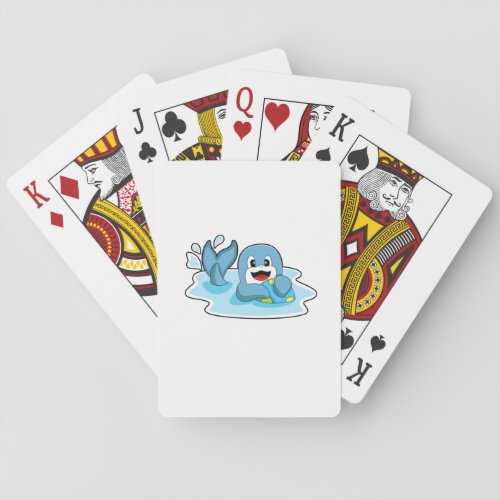 Dolphin with Water polo Playing Cards