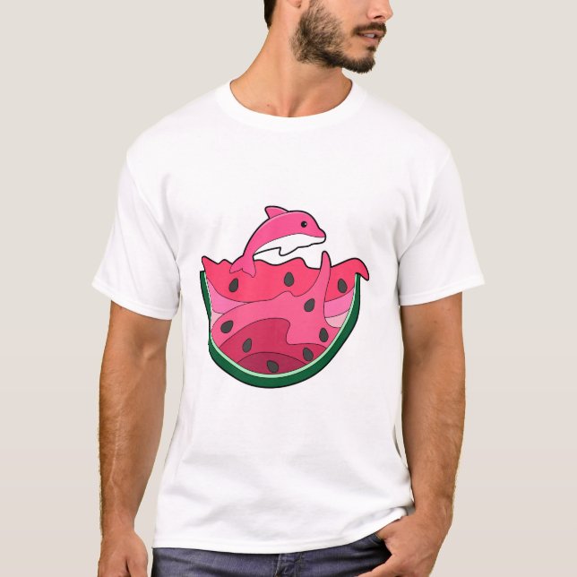 Dolphin with Watermelon T-Shirt (Front)
