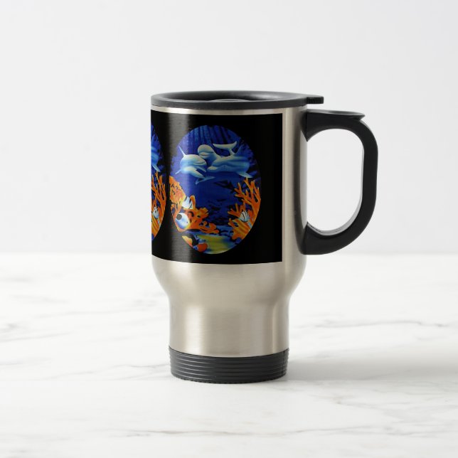 Dolphin world travel mug (Right)