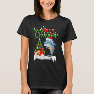 Dolphin Xmas Decorations Santa Dolphin Christmas T-Shirt