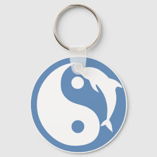 Dolphin Yin Yang Keychain