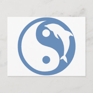 Dolphin Yin Yang Postcard