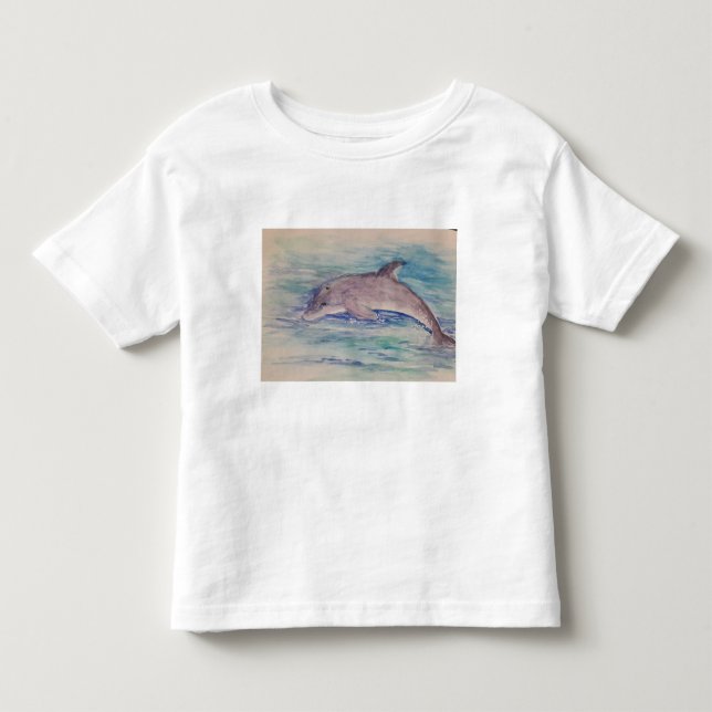 Dolphine watercolour toddler t-shirt (Front)