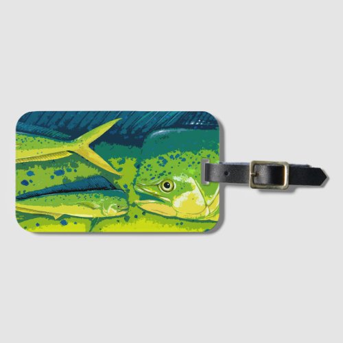 Dolphinfish Luggage Tag