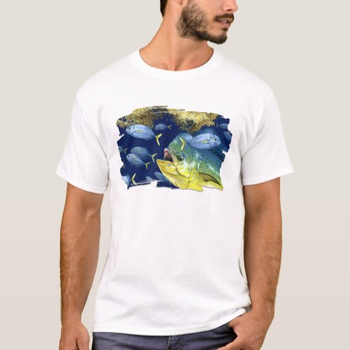 Dolphinfish mahi mahi Chasing Jacks T_shirt