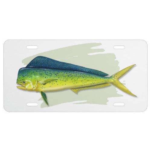 Dolphinfish Mahi Mahi License Plate