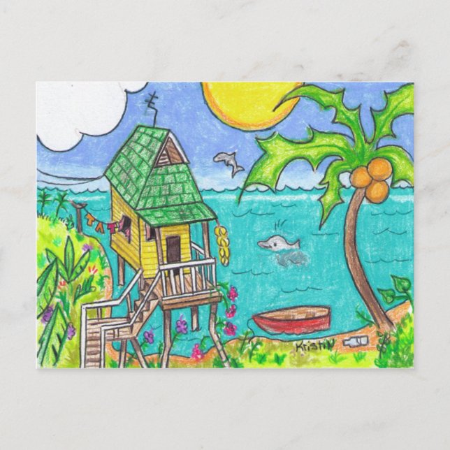 Dolphinos post card (Front)