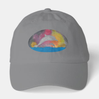 Dolphins Against a Galaxy Sky Hat