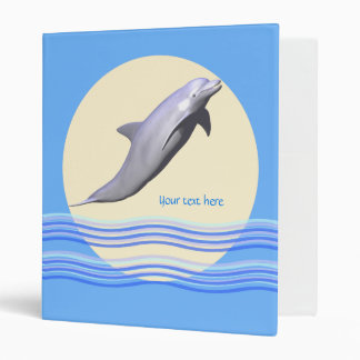 Dolphins and Sun and Waves Binder