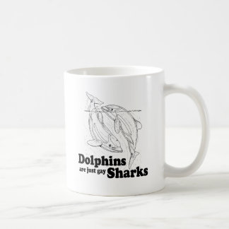 Dolphins are gay sharks coffee mug