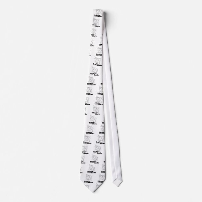 Dolphins are gay sharks neck tie (Front)