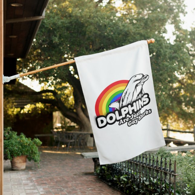 Dolphins are just gay sharks house flag (In SItu)