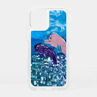 Dolphins "Art by Kids" Speck iPhone 12 Mini Case