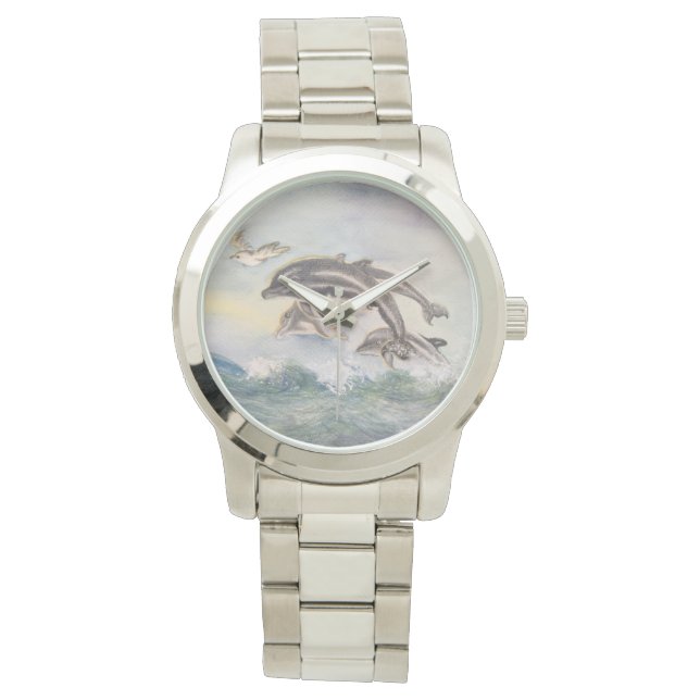 Dolphins at Play Watch (Front)