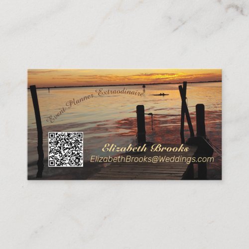 Dolphins at Sunset Business Card