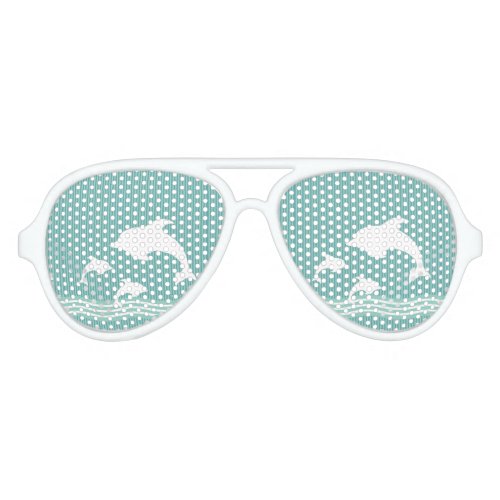 Dolphins Aviator Sunglasses