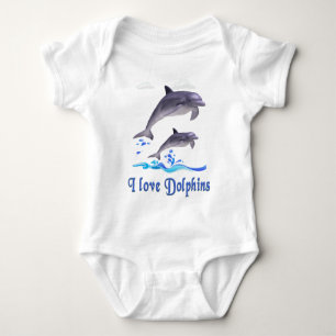 Dolphins Baby Bodysuit