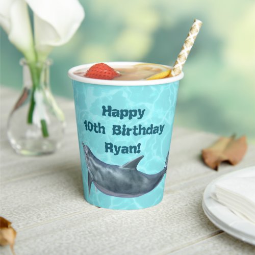 Dolphins Birthday Party Paper Cups