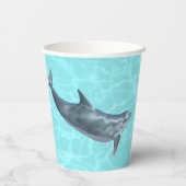 Dolphins Birthday Party Paper Cups (Back)