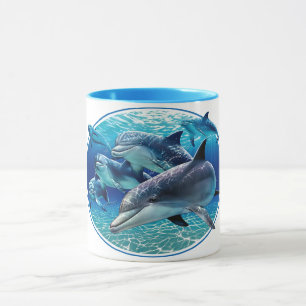 Dolphins by EKLEKTIX Mug