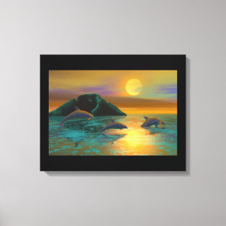 Dolphins Canvas Print