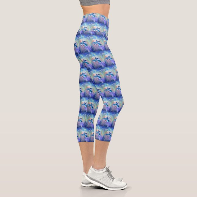 Dolphins - capri leggings (Right)