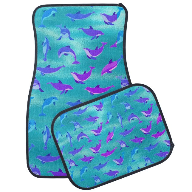 Dolphins Car Floor Mat (Set)