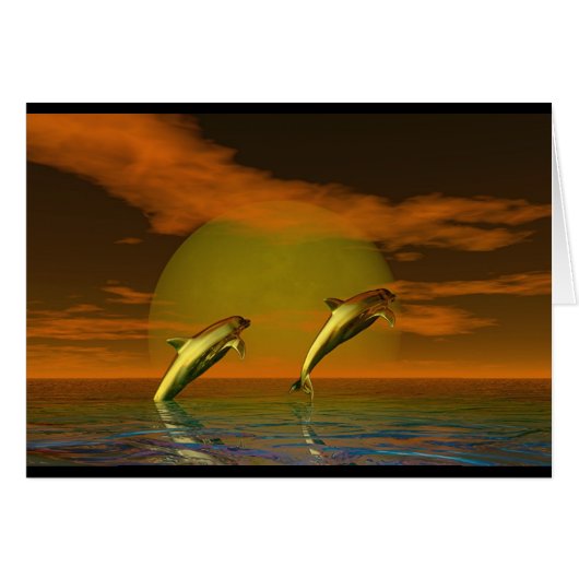 Dolphins Cards (Front Horizontal)