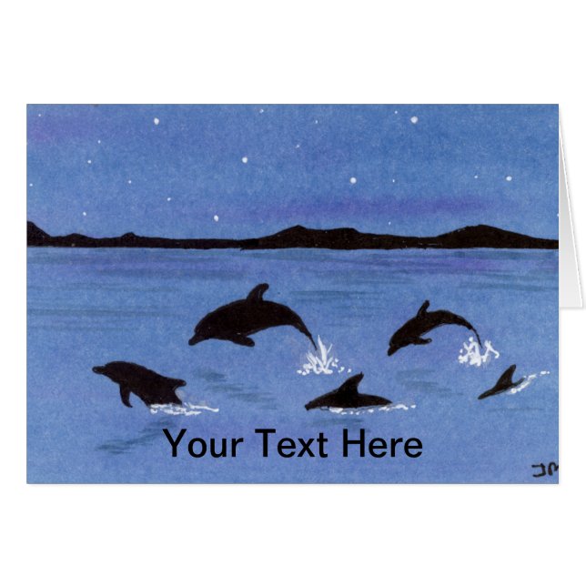 Dolphins Cards (Front Horizontal)