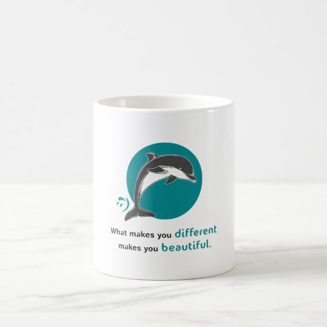 Dolphins Dolphin Ocean Sea Fish Animal Gift Idea Coffee Mug (Center)