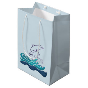 Dolphins Drawing Gift Bag