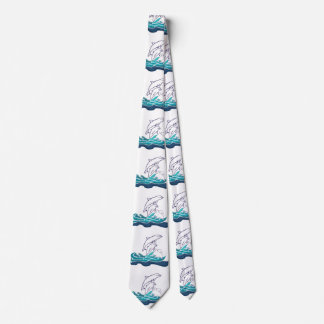 Dolphins drawing  Tie