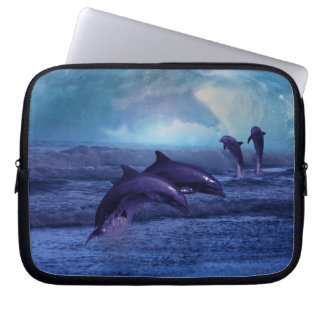 Dolphins fantasy laptop sleeve