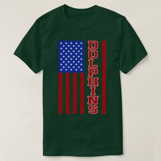 Dolphins Football T-Shirt (Design Front)